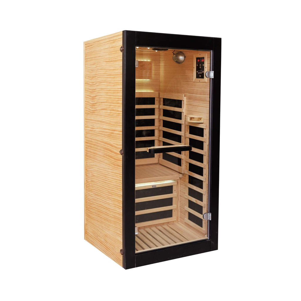 Thermora Solara Single-Person Chilean Pine Infrared Sauna Cabin (SAK57926)