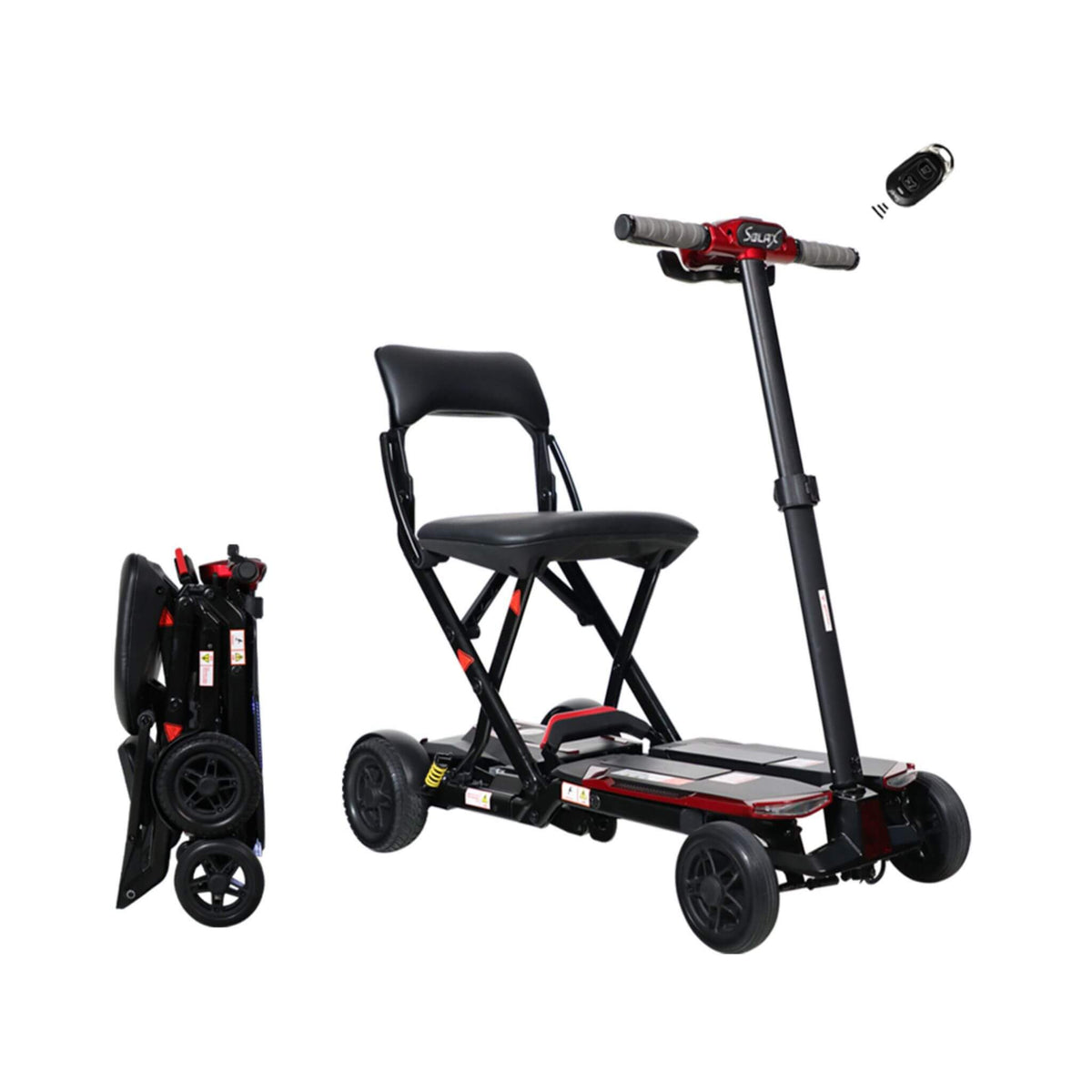 Ultra Lightweight 4-Wheel Folding Mobility Scooter With Remote For Adults And Elderly (SAK58976)